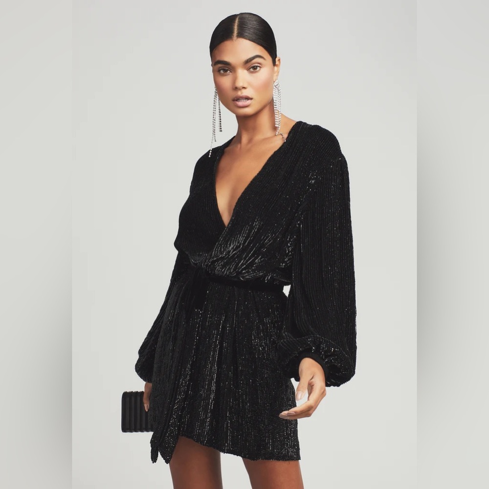 Gabrielle Sequin Robe Mini Dress | Retrofete